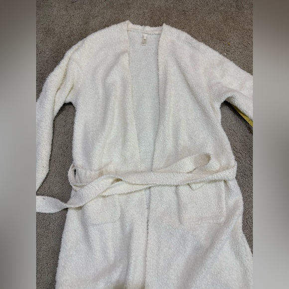 SKIMS Other - Skims Cozy Knit Robe Fuzzy Soft Ivory Cream Lounge  L/XL
